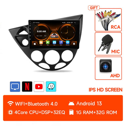 JIUYIN Wireless CarPlay Android Auto Radio for Ford Fiesta 1995-2001 Focus MK1 1998-2004 GPS 2din autoradio