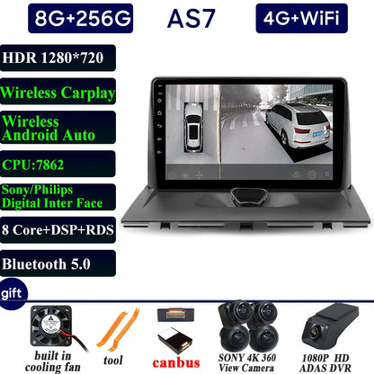 Car Radio Carplay For Peugeot Expert 2 For Citroen Jumpy For Fiat Scudo For Toyota Proace 2007-2017 Navigation GPS Android Auto