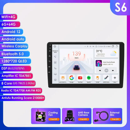 Hizpo 10.1 Inch Android Auto Car Radio Multimedia Video For JEEP Compass Patriot Chrysler 300C Sebring Liberty Dodge Wrangler BT