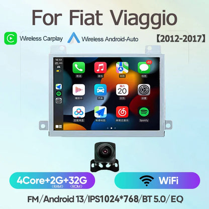 For Fiat Viaggio/Ottimo Dodge Dart 2012~2017 8Core Carplay Android13 Radio Car GPS Multimedia Player Stereo Screen Audio Navigat