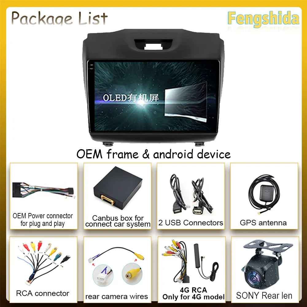 Car Radio Android For Chevrolet Holden S10 TRAILBLAZER COLORADO ISUZU DMAX Auto Navigation Carplay NO 2din DVD Player Stereo