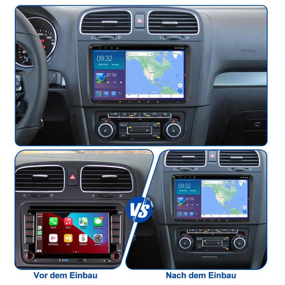 9'' For VW Passat Polo Golf MK5/6 Amarok Caddy Car Radio Head Unit Carplay Apple Android13 Intelligent System Multimedia Player