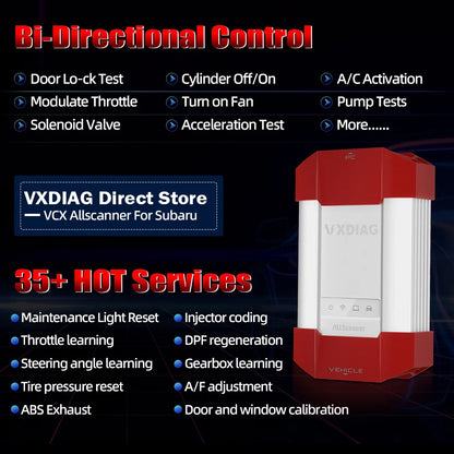 VXDIAG VCX DoIP VD310 for Subaru Car OBD2 Diagnostic Scanner All Systems Diagnosis Tool ECU Coding J2534 Programming Free Update