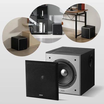 T5 Powered Subwoofer - 70w RMS Active Woofer with 8 inch Driver and Low Pass Filter