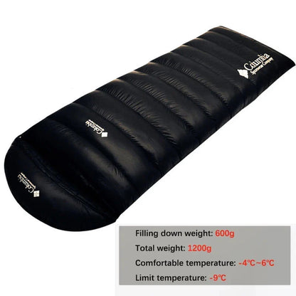 White Goose Down Sleeping Bag for Tourism Hiking Camping Emergency Sleeping Bag Trekking Supplies Sleeping Bag Nature Hike