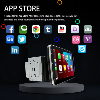 2din 9inch Android Car Stereo Radio GPS DSP 360° Rotation Screen BT Call WIFI Carplay Autoradio Universal Navigation