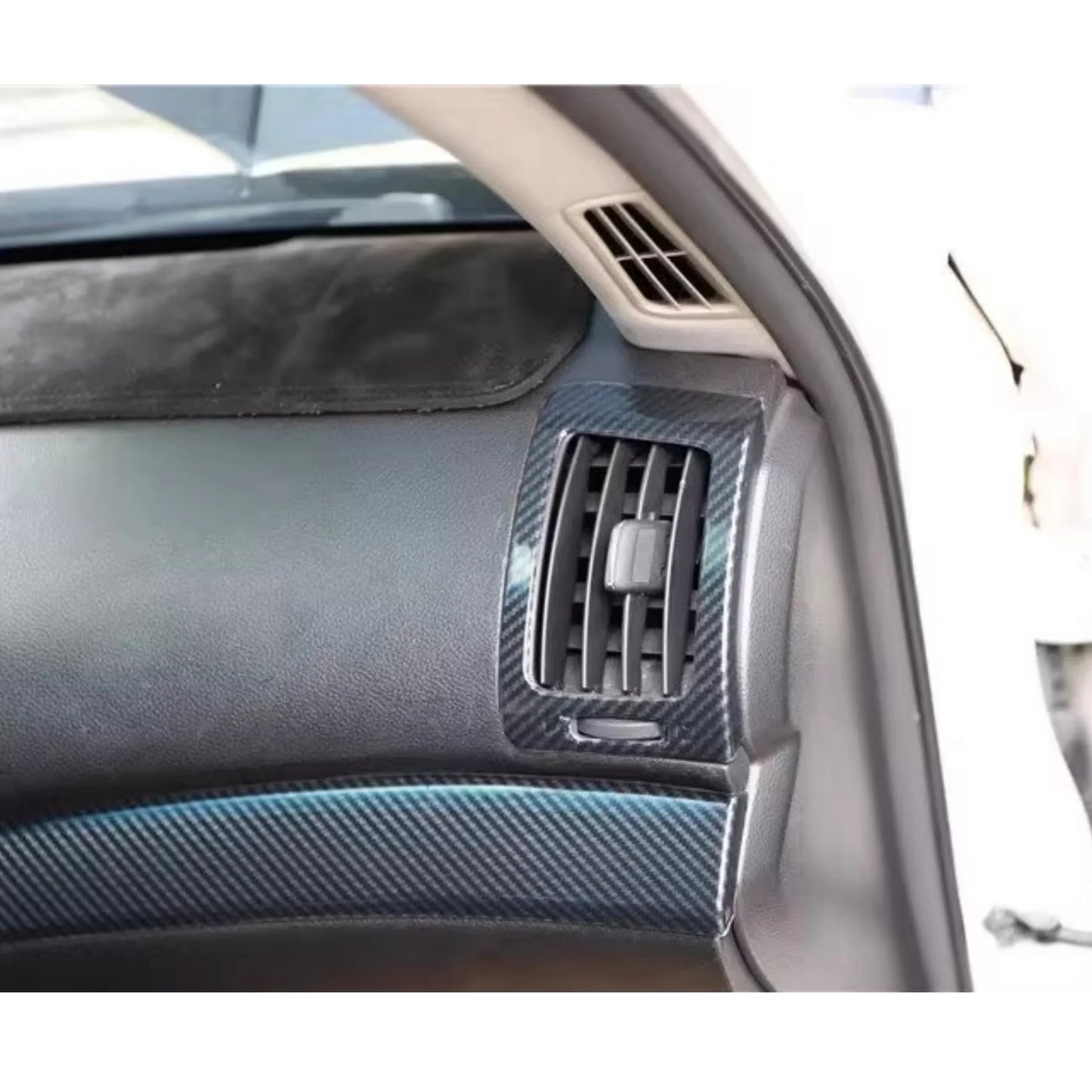 Car interior trims for Infiniti G25 G37 10-13 modified Carbon fiber pattern Air conditioning panel interior Auto interior