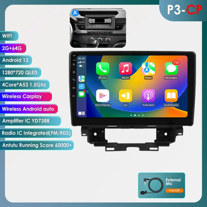 Hizpo Car Intelligent Systems Carplay Android Car Radio for Renault Kangoo 2019-2025 Multimedia Video Player WIFI 7862 Autoradio