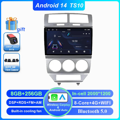 Android Car Radio Multimidia Player For Dodge Caliber Jeep Compass 1 MK Patriot 2006 - 2010 Auto GPS Navigation Carplay 2din DVD