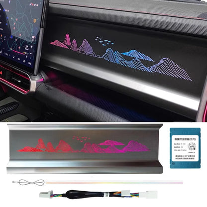 For Jetour Traveler T2 2023-2024 Car Co-pilot Light Panel Special Ambient Light Modification full Color Car Interior Accessories