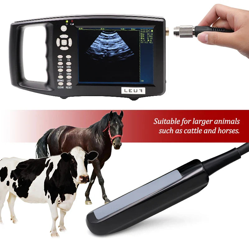 Cattle 5.6 Inch Screen Veterinary Ultrasound Scanner Cow Pig Heep Horse Farm Portable Ultrasound Pregnancy Testing Machine