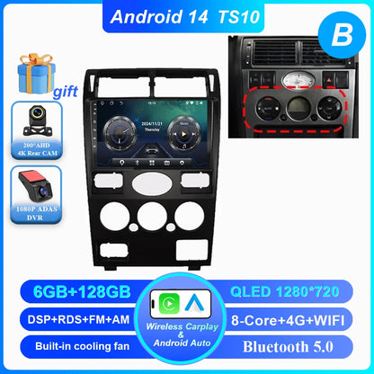 Android 14 Radio Stereo For Ford Mondeo MK 3 2000 2001 2002 2003 2004 2005-2007 Auto Multimedia Player GPS Navigation Bluetooth