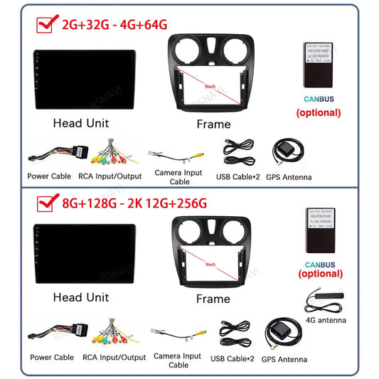 Android 14 Car Radio Multimedia For Renault Lodgy Dacia Dokker 2012 2013 2014 - 2021 2Din Autoradio Auto Carplay 4G WIFI Stereo