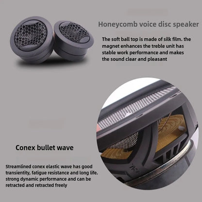 New High-quality Two-way Car Audio Modification Kit Amplifier 6.5 Inch 12v High Power Speaker Front Door Speaker Kit