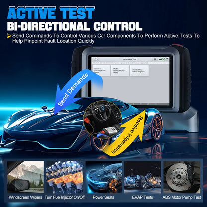 XTOOL INPLUS IP919PRO Car Diagnostic Scanner Automotivo Tools ECU Coding Programming 42 Service CANFD DOIP Topology FCA AutoAuth
