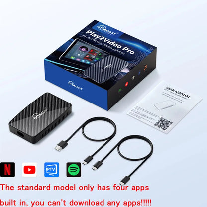 OTTOCAST P3 Android 12 AI Box Wireless Android Auto Smart TV Box Car Accessories for Toyota Honda Cars with OEM Wired CarPlay