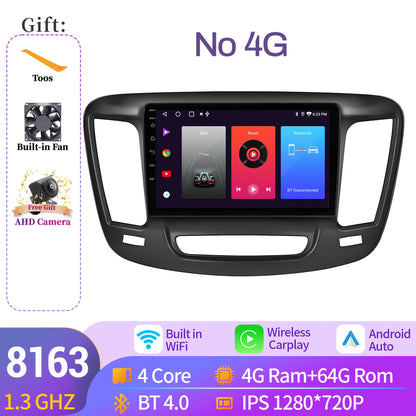 For Chrysler 200 200C 200S 2015-2019 Android 14 Car Radio Stereo Multimedia Navigation Carplay WIFI 4G 5G BT 2K QLED Screen