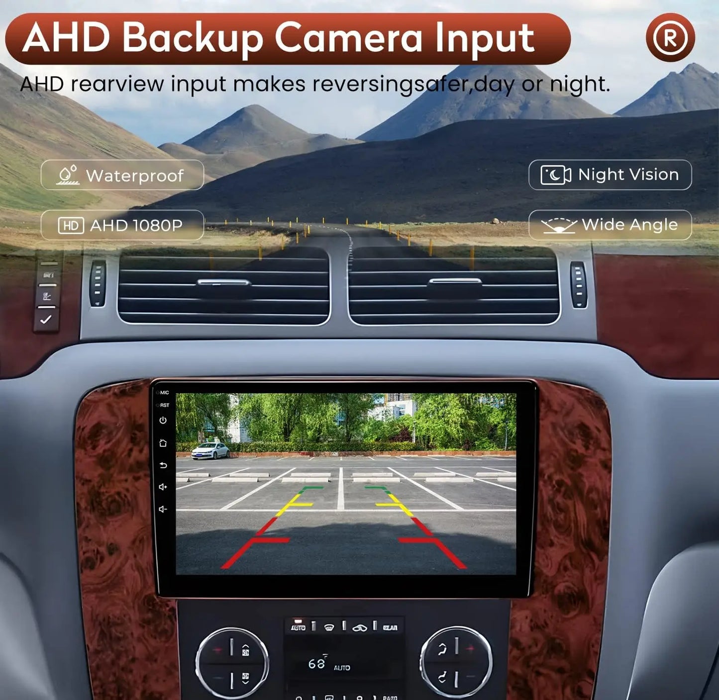 for GMC Yukon Chevrolet Chevy Silverado Tahoe Suburban 2007-2013 9" IPS Touch Screen GPS/WiFi/Bluetooth/1080P Backup Camera