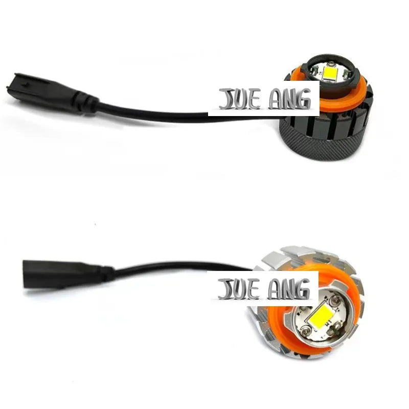 2pcs Car LED Fog Light Bulbs DRL Lamp Dual Colors White Yellow Bar spotlight refit For Toyota  Land Cruiser LC300 2022 2023 2024