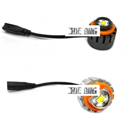 2pcs Car LED Fog Light Bulbs DRL Lamp Dual Colors White Yellow Bar spotlight refit For Toyota  Land Cruiser LC300 2022 2023 2024