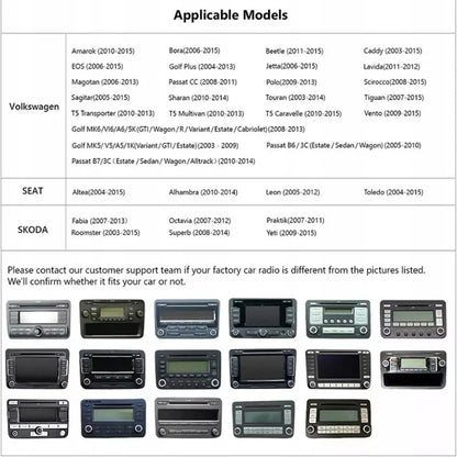 9'' For VW Passat Polo Golf MK5/6 Amarok Caddy Car Radio Head Unit Carplay Apple Android13 Intelligent System Multimedia Player