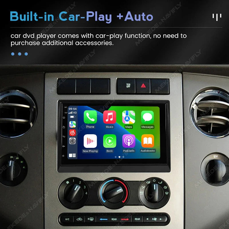 MEKEDE Android 13 2 Din GPS Multimedia Player For Ford 500 F150 Explorer Edge Escape Sport Lincoln Expedition Mustang Car Radio
