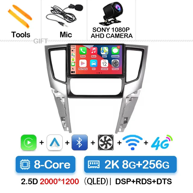 Android 14 Car Radio For Mitsubishi L200 5 2018 - 2021 Multimedia Video Player 4G WIFI Wireless Carplay Auto Head Unit QLED 2DIN