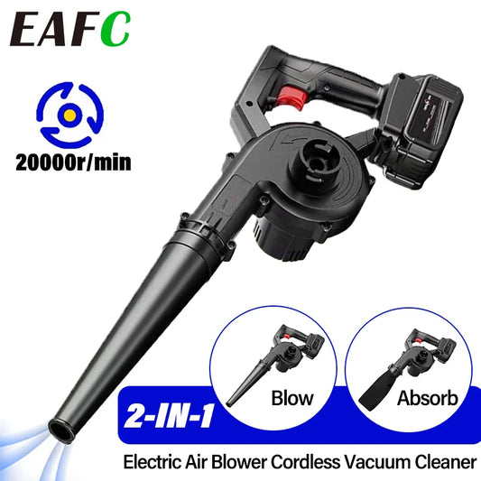 21V 2-In-1 Blower& Suction Air Blower Electric Leaf Blower Brushed Dust Sweeper For Home Garden Pet Hair For Makita 18V Battery power tools