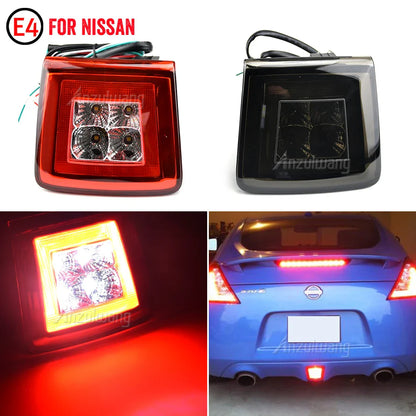 LED Rear Bumper Lamp Taillight Assembly Red Fog Brake Light White Reversing Light For Nissan 370Z/Z34 Juke Nismo Sentra Nismo