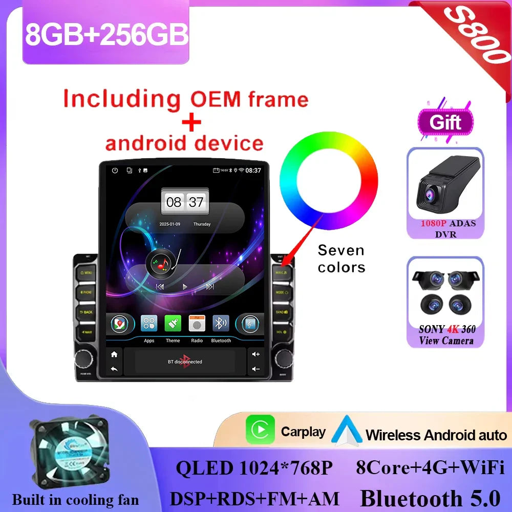 Car Radio Android 14 For Jeep Cherokee 5 KL 2014 - 2018 Auto Multimedia Video Player Navigation GPS carplay No 2din DVD 5G  Wifi