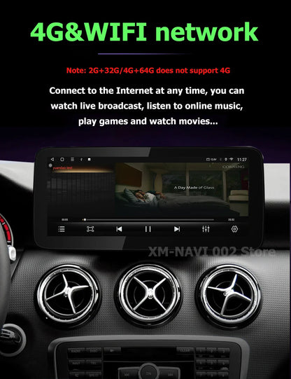 Car Radio Multimedia Android 14 For Mercedes Benz E Class W212 2009-2015 Auto Navigation GPS WIFI 4G Wireless CarPlay DSP Stereo
