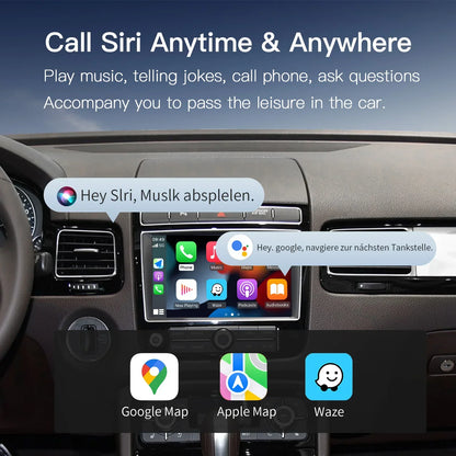 CarPlay wireless Android Auto for Volkswagen Touareg, 8 “ display, mirror, car playback, AirPlay limitation, RNS850, 2010-2018