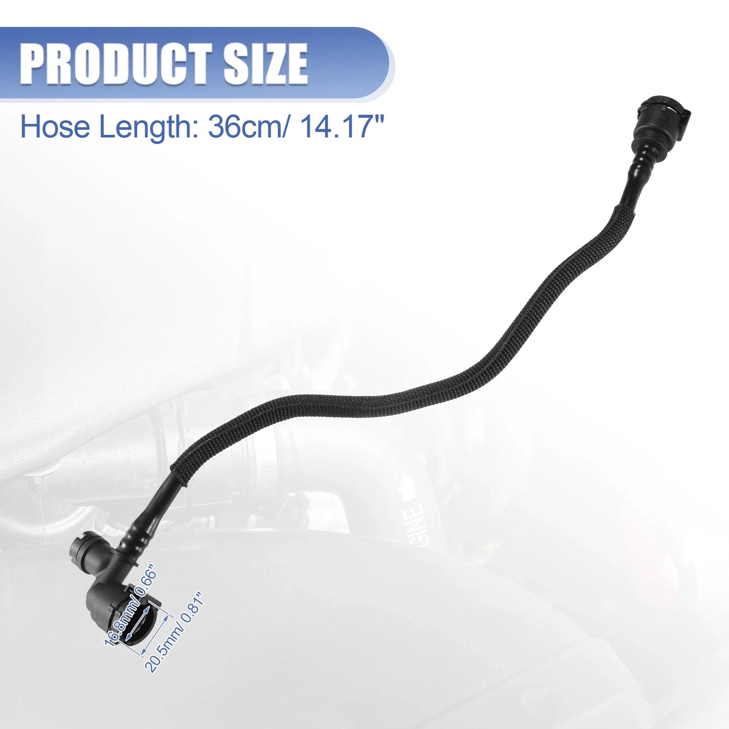 UXCELL Car Heater Hose Radiator Expansion Tank Pipe for BMW X1 X2 for Mini Cooper No.17127617366