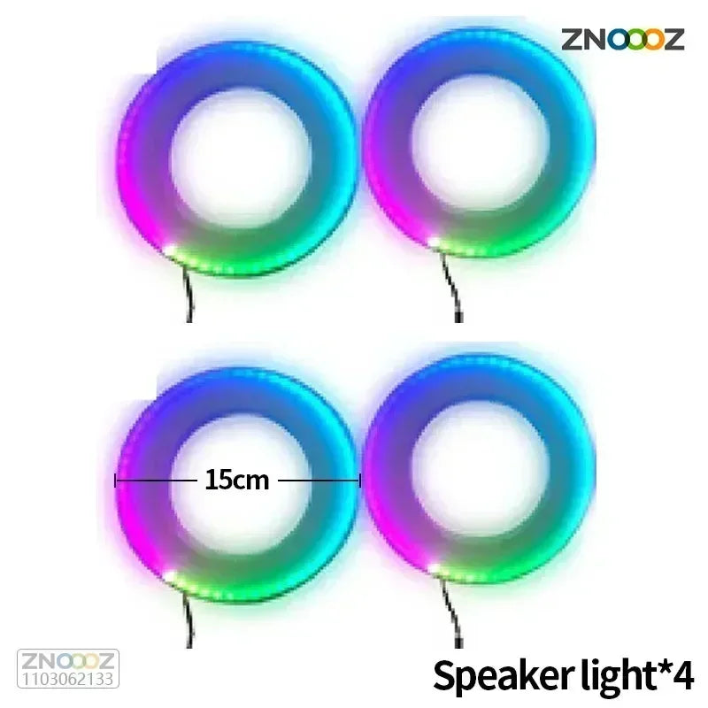 For Audi A1 A3 A6 A7 C5 C6 Q3 Q2 Q7 TT TTS R8 S3 S6  A4 64 Color RGB Symphony Car LED  Interior Ambient Light