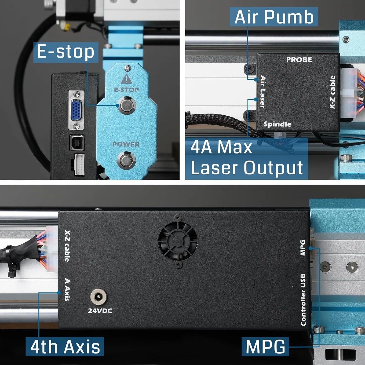CNC Router Machine 4040-PRO for Woodworking Metal Acrylic Cutting Milling GRBL Control Lead Screw Driven 3Axis Engraving Machine power tools