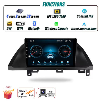 Car Radio For Honda Odyssey 2005 - 2010 Multimedia Stereo Video Player Navigation GPS Carplay 4G WIFI Android Auto 360 Camera BT