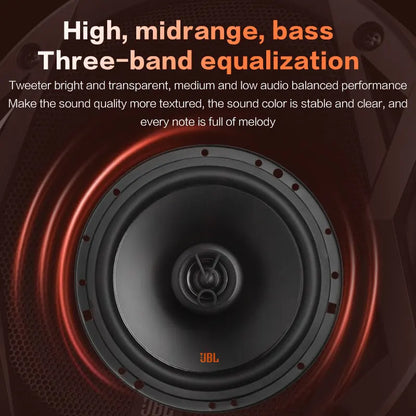 JBL 6.5-inch 400W HIFI coaxial subwoofer full-band range car speaker treble midrange music stereo speaker