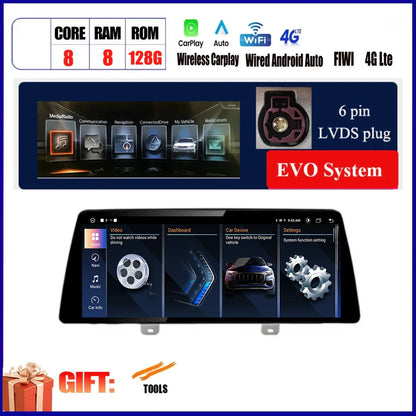 For BMW X3 G01 X4 G02 2018 2019 Car Carplay 12.3 Inch Android Touch Screen Monitor Stereo Speakers Radio Multimedia Player Auto