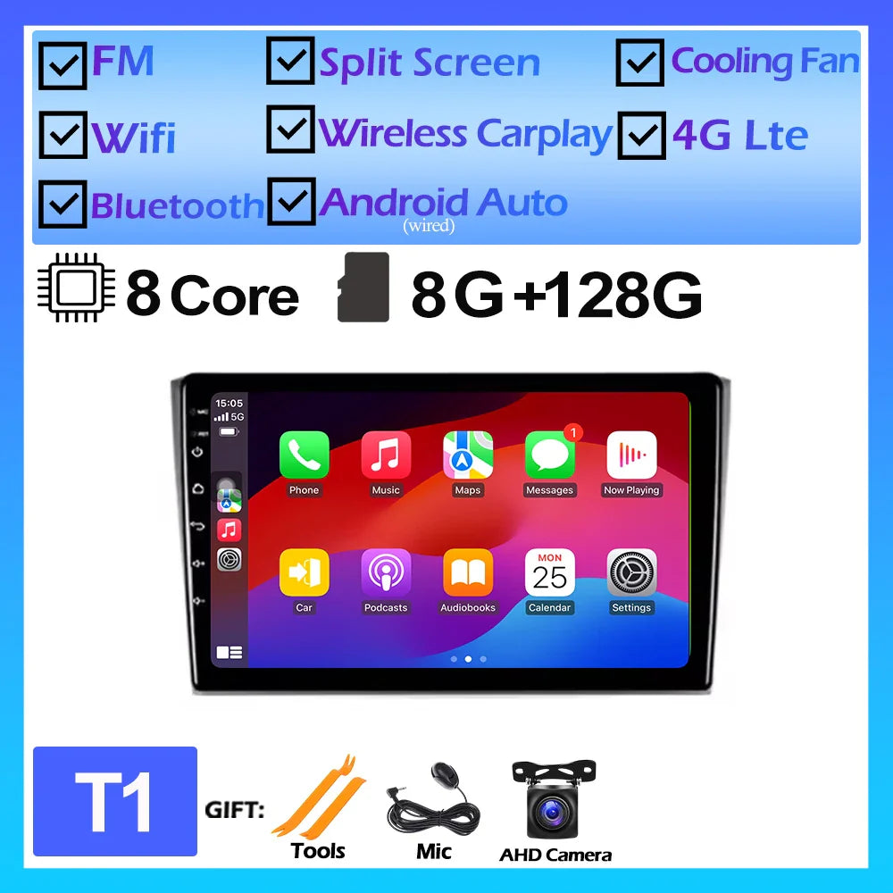 Android 14 WiFi For Mazda CX9 TB 2006 2007- 2010 2016 Car Radio Multimedia Player DSP Stereo GPS 4G Split Screen Bluetooth