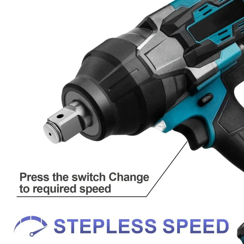 3100N.M High Torque Brushless Electric Impact Wrench 3/4 Inch Cordless Electric Wrench Power Tools for Makita 18V Battery power tools