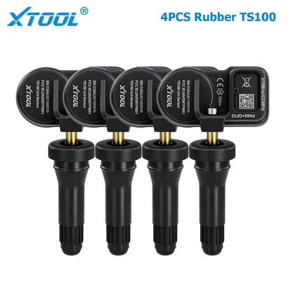 XTOOL TS100 TPMS Sensor Rubber Version 433MHZ & 315MHZ Tire Pressure Sensor Monitor Tester Tools Work With XTOOL TP150 IP819TP