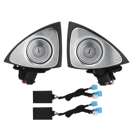 7 Color 3D Rotating Tweeter With LED Ambient Lighting For  S-Class W222 2014 2015 2016 2017