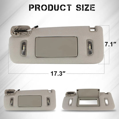 Car Sun Visor For GMC Sierra Denali Chevy Silverado 1500 1500 2500 3500 Sunvisor 2014 2015 2016 2017 2018 2019 22870346 23459643