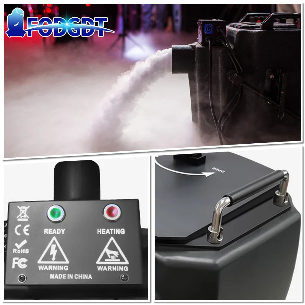 From EU 6000W Dry Ice Machine 3500W Low Lying Fog Machine With DMX Control Satge Special Equipmenet for DJ Disco Wedding Party power tools