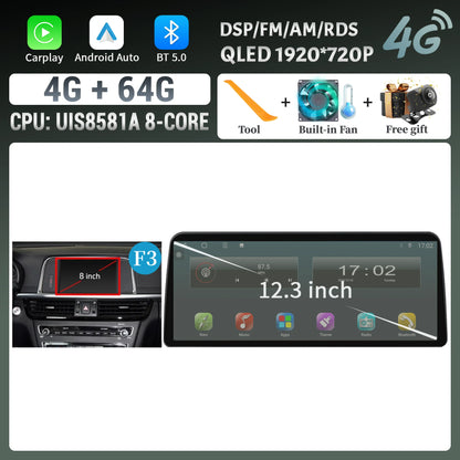 12.3inch Android 14 For KIA K5 Optima 2015 2016 2017 2018 2019 Car Radio Multimedia Navigation GPS Carplay Stereo Touch Screen
