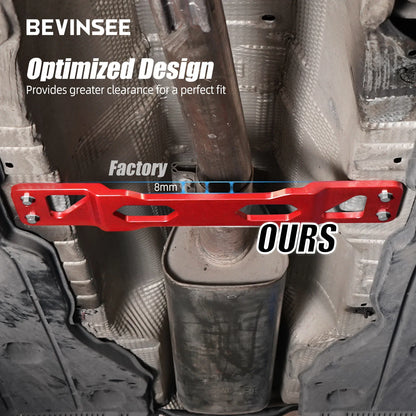 BEVINSEE Center Tunnel Chassis Brace for VW FWD MQB for Golf 7/Golf 8 GTI for Passat B8 for Tiguan for Audi A3 8Y S3 Q3 for SEAT