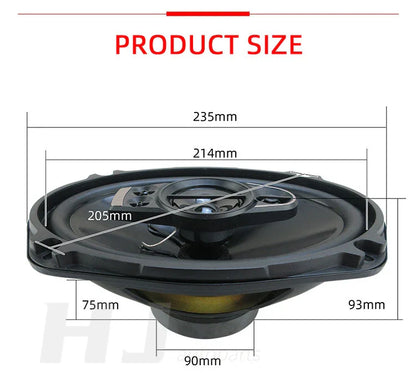 1pair Car 2-way Audio 6*9 Inch Coaxial Speaker Mid Bass Treble Coaxial Speaker Max 650w Car Radio Woofer Tweeter Horn 6x9