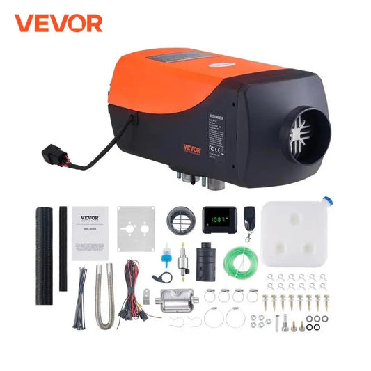 SucceBuy Car Heater 2/5/8KW Diesel Air Heater 12V With Silencer Remote Control Truck Bus RV Trailer Air Diesel Parking Heater