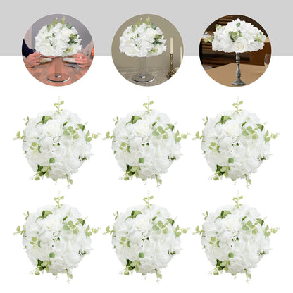 6PCS Artificial Flower Balls, Artificial Flower Balls, Flower Balls for Centerpieces