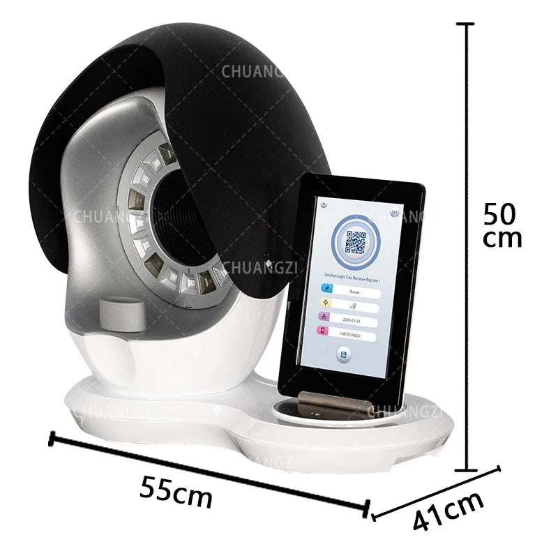 Facial Skin Analysis Machine 15.6inch 12 Million PX Dual Hd Camera AI Technology Three Light To Analyzei Precise Analysis Result
